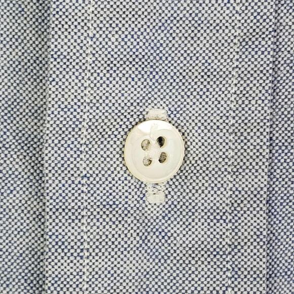 Polo Ralph Lauren Oxford Shirt Mens Size Large L 16 Button Down Solid Blue - Picture 5 of 10